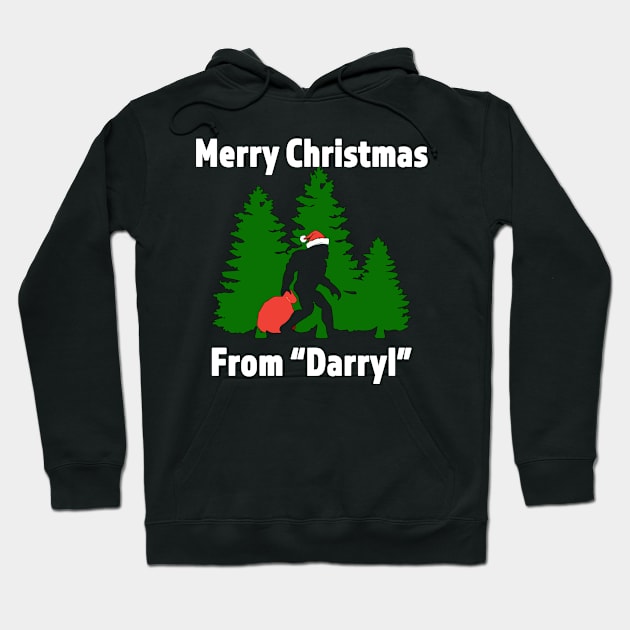 Merry Chiristmas From Daryl - Great Christmas Gift for the Believer - White Lettering & Multi Color Logo design3 Hoodie by RKP'sTees